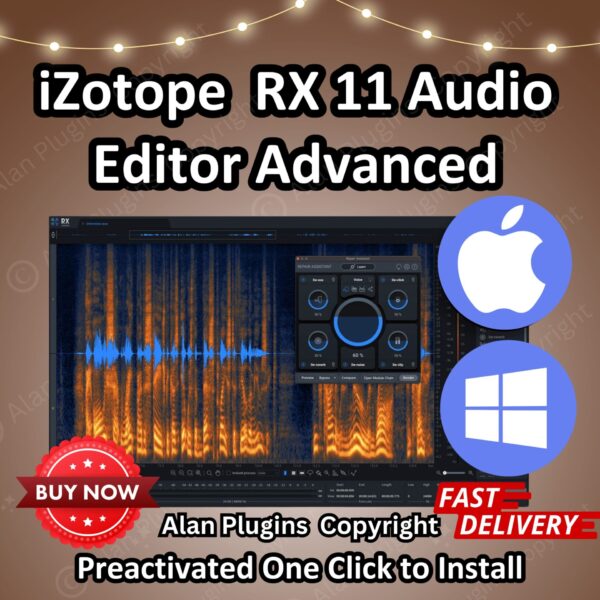 iZotope RX 11 Audio Editor Advanced for macOS & Windows 🎶 | DAW | VST Plugins | Reverb | Mixing 🌟 | Lifetime Activation | Professional Audio Restoration 🎧