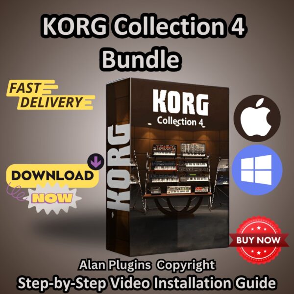 KORG Collection 4 Bundle 2023 for Music Production Software 🎛️ | Instruments, DAW, VST Plugins, Reverb Effects, Lifetime Activation (Windows & macOS)