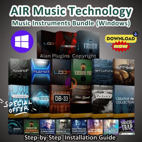 AIR Music Technology – Music Instruments Bundle v1.1.0 | Best Virtual Instruments | VST3, AAX | Windows Only | Instant Download