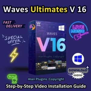 Waves Ultimates V16 for Windows | Lifetime Activated VST Plugins Bundle | DAW Effects, Mixing & Mastering Software