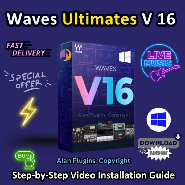 Waves Ultimates V16 for Windows | Lifetime Activated VST Plugins Bundle | DAW Effects, Mixing & Mastering Software