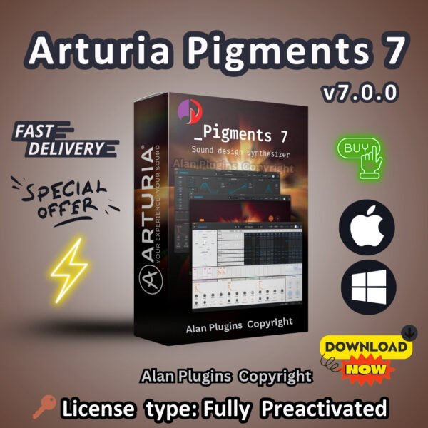 Arturia Pigments.v7.0.0 for both MacOS and Windows Fully Preactivated
