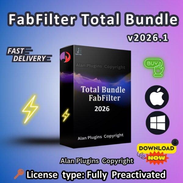 FabFilter Total Bundle Plugins v2026.1 VST3 AAX AU both MacOS and Windows Fully Preactivated