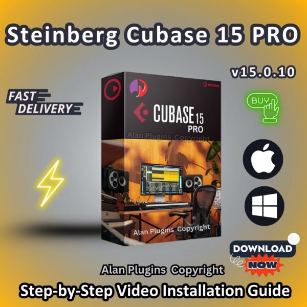 Steinberg Cubase 15 PRO for both macOS and Windows